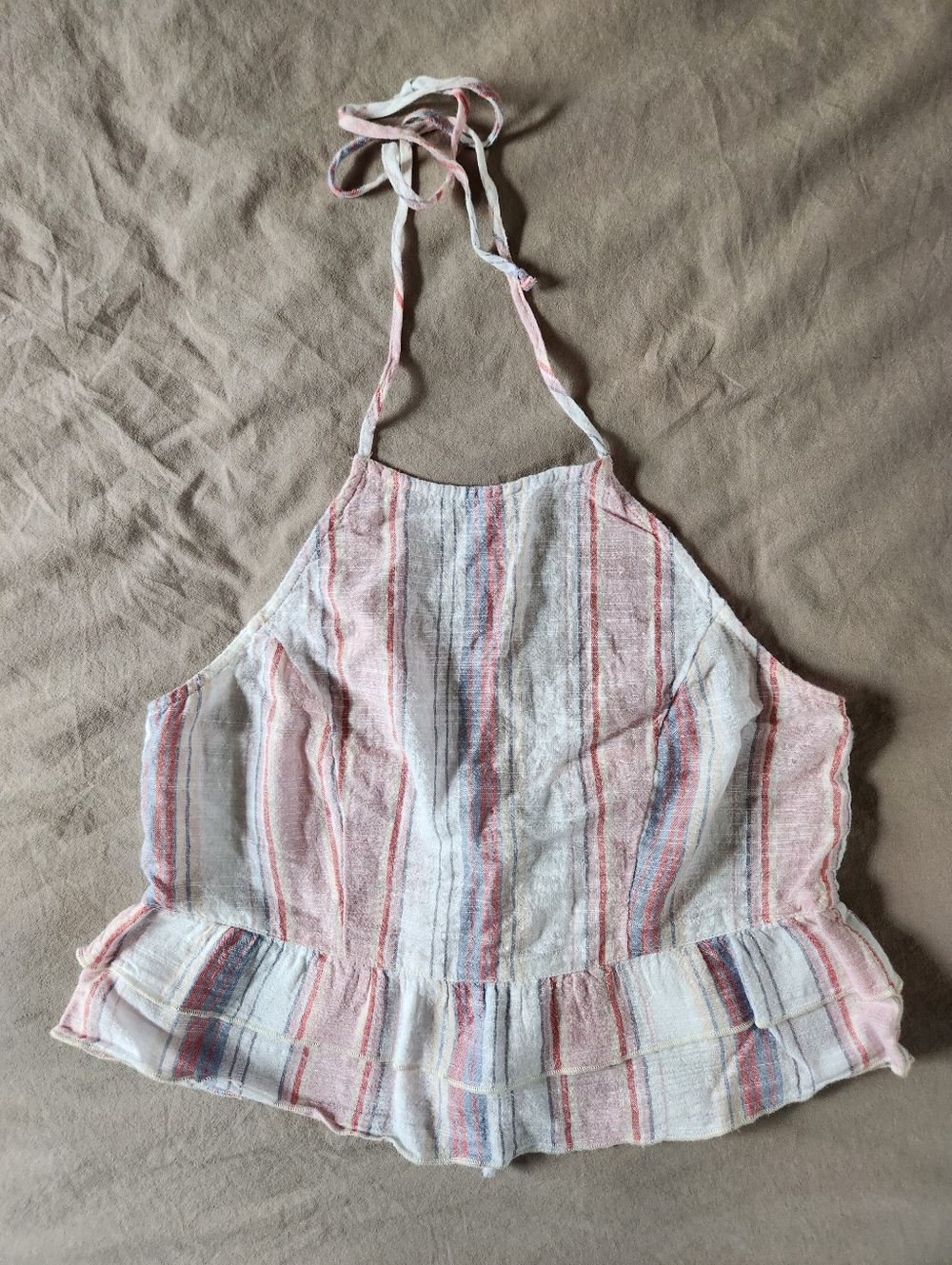 American Eagle Striped Halter Top - Size Small